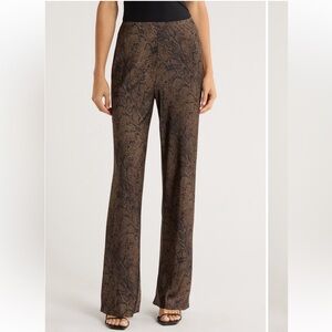 Reformation Gale Satin Mid Rise Bias Pant NWT sz S